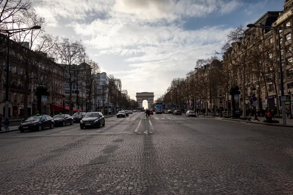 Les Champs-Élysées et l’Arc de Triomphe